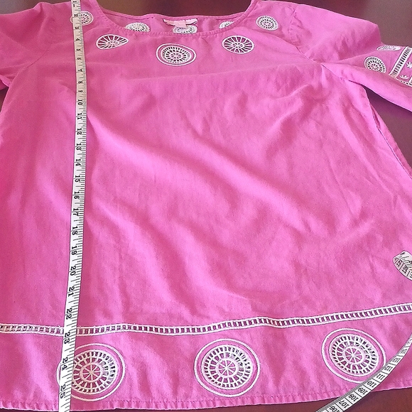 Lilly Pulitzer Pink Solid Top - Picture 4 of 10